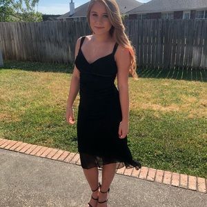 Black cocktail dress